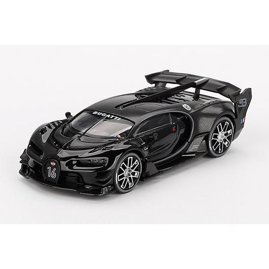 1/18 ブガティビジョン MINI GT 1/64 ブガッティ ビジョン グランツーリスモ ブラック(左