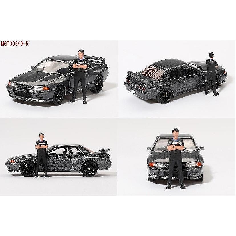 MINI GT 1/64 Nissan スカイライン GT-R R32 ニスモガンメタル松田次生