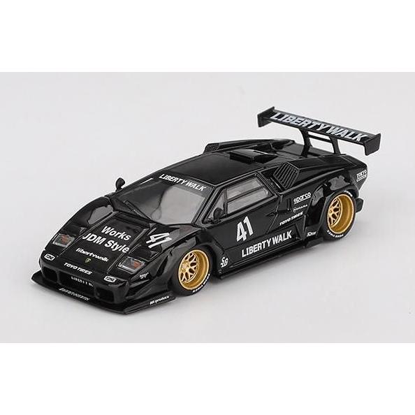 トップアート 1/64 ランボルギーニ カウンタック LBWK ブラック TLV 1/64 LV-N ランボルギーニ カウンタック LP400 (黒) – Racing Models
