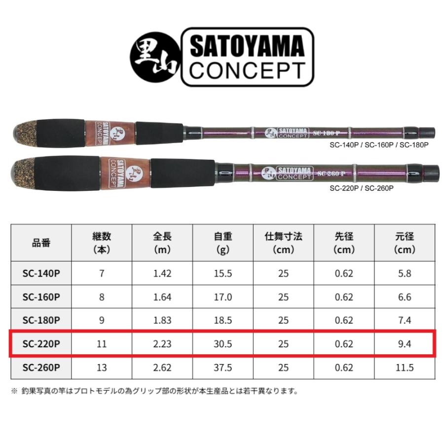 サトヤマ タナゴ竿 SC-220P 4529604064622 SATOYAMA Tanago Rod サトヤマ タナゴ竿 SC-220P 4529604064622 SATOYAMA Tanago Rod