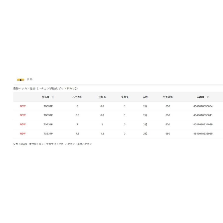 がまかつ 鮎 楽勝ハナカン仕掛 ハナカン移動式 ピットサカサ2 TG-331P Gamakatsu AYU 鮎釣り 友釣り 鮎 仕掛け アユ 友釣り仕掛 ハナカン 仕掛け糸｜hikoboshi-fishing｜03