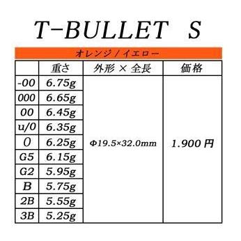 ソルブレ　T-バレット　S　イエロー　円錐浮き　　中通しウキ　Sal-u-Bre　T-Bullet　S size Yellow｜hikoboshi-fishing｜03