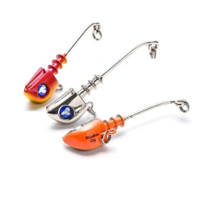 BlueBlue JOLTY 22g 3個と予備ワーム5セット BlueBlue（ブルーブルー） ジョルティ ジグヘッド 22g 3個入り