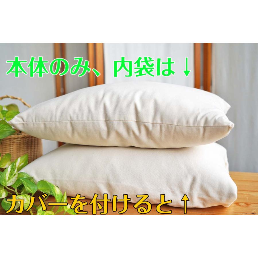 枕 パンヤ100% オーガニックコットン100% 肩こり 安眠 快眠 整体