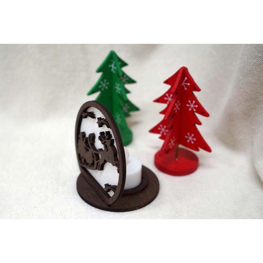 木工職人手作り 木製クリスマスランプ サンタとトナカイ レインボーledキャンドル付き 天然素材 健康商品のヒクシポワタ 通販 Yahoo ショッピング