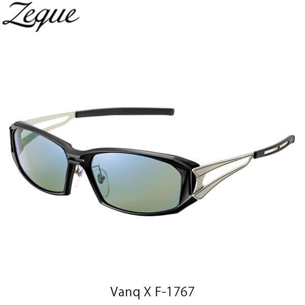 ZEAL OPTICS ジールオプティクス 偏光サングラス Vanq X F-1767 ヴァンク エックス フレームBALCK×SILVER レンズEASE GREEN×BLUE MIRROR GLE4580274167457