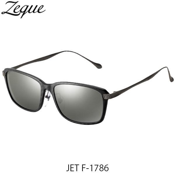 ジールオプティクス 偏光サングラス ジェット JET F-1786 ブラック＆レッド×ガンメタル トゥルービューフォーカス×シルバーミラー 釣り GLE4580274167556