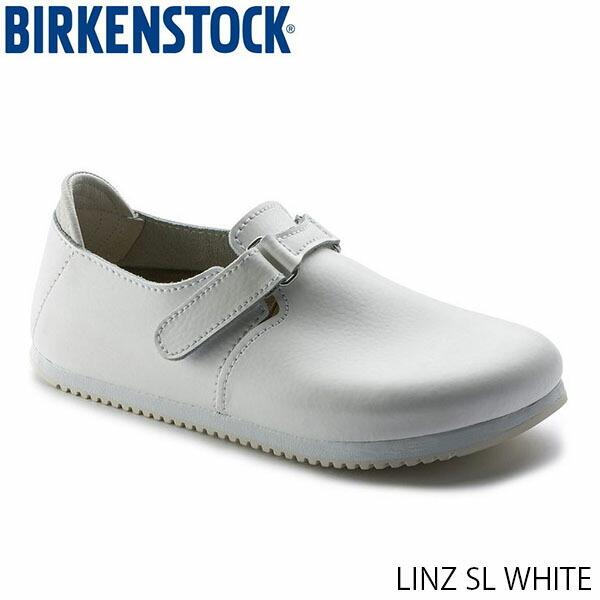 クリスマスファッション Sl Linz ユニセックス プロフェッショナル ビルケンシュトック White 国内正規品 Gp5174 Birkenstock レギュラー 幅広 Leather サンダル Meorboston Org