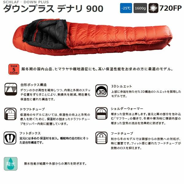 イスカ ISUKA 寝袋 シュラフ ダウンプラス デナリ 900 ブリック マミー 