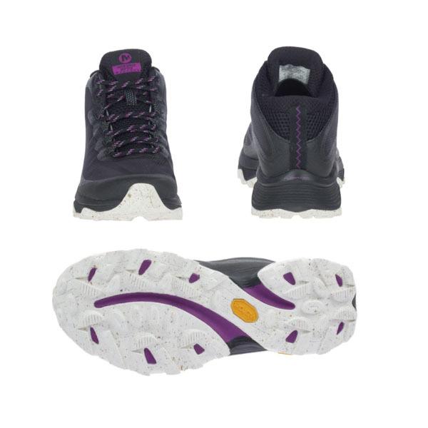 半額 ミッド スピード モアブ Merrell メレル 靴 21年秋冬 ゴアテックス Merw J アウトドア 防水 スニーカー ハイキングシューズ レディース ブラック Black シューズ Meorboston Org