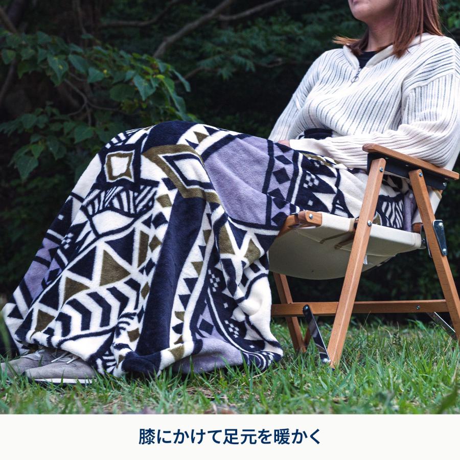 Hilander（ハイランダー） 難燃ブランケット ひざ掛け 暖かい 毛布