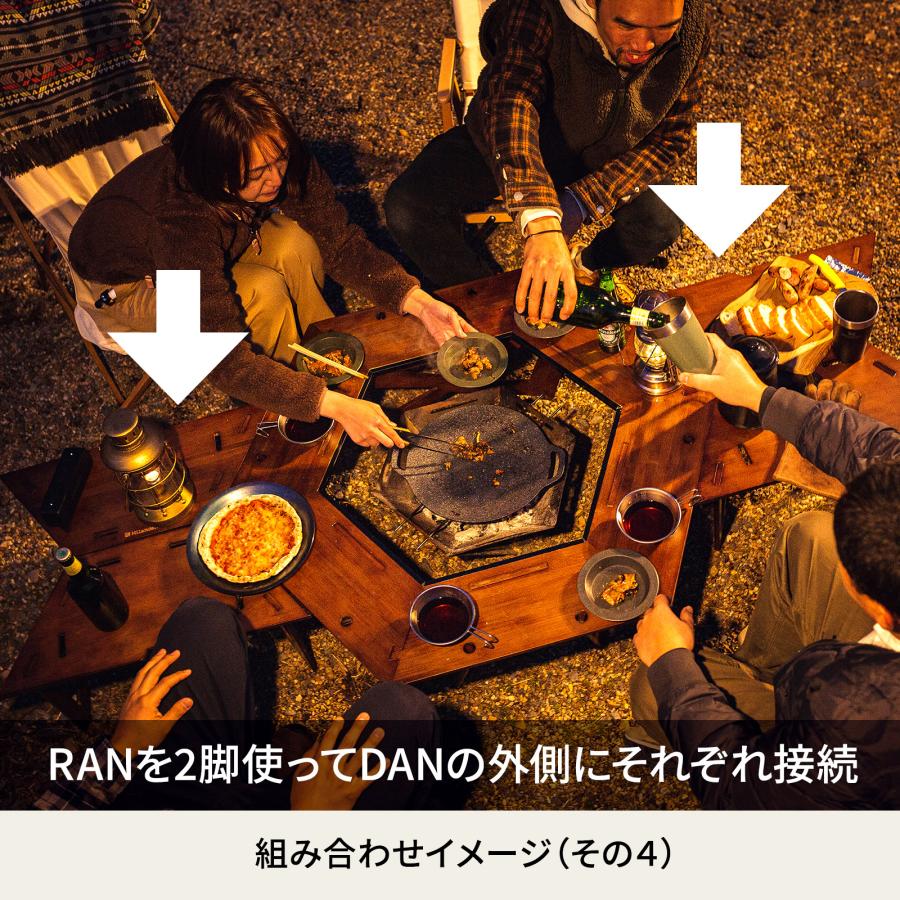 アウトドアテーブル ハイランダー ヘキサゴンテーブル RAN  1年保証 RAN｜hilander-camp｜07