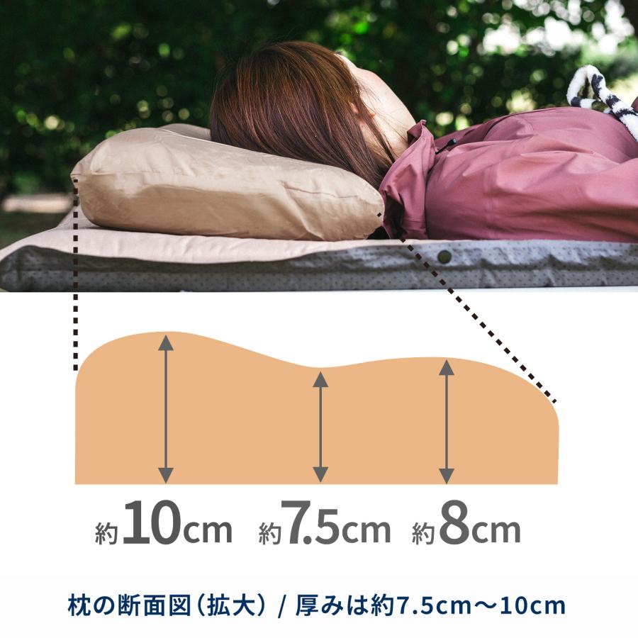 ハイランダー インフレーターピロー DX アウトドア キャンプ用まくら 自動膨張式 1年保証 | Hilander | 02
