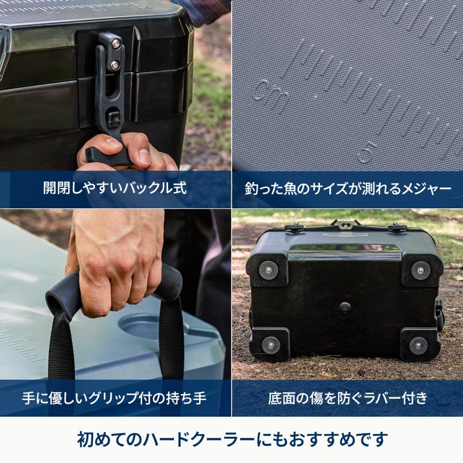 キャンプクーラー ハイランダー ハイランドクーラーボックス 35L クーラーBOX 保温 保冷 収納 バーベキュー 1年保証 35L ダークグレー | Hilander | 09