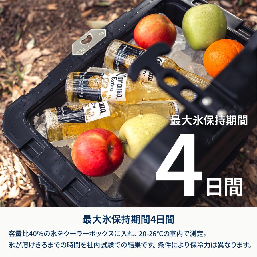 キャンプクーラー ハイランダー ハイランドクーラーボックス 25L クーラーBOX 保温 保冷 収納 バーベキュー 1年保証 25L ダークグレー | Hilander | 01