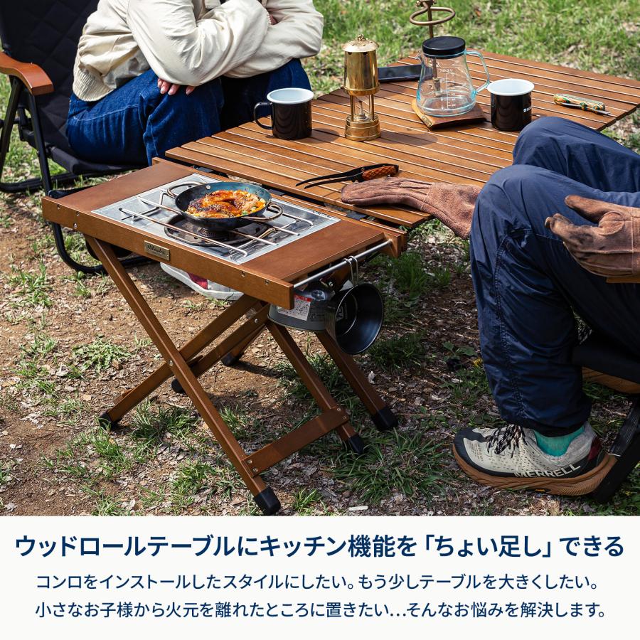 Hilanders 折りたたみ木製アウトドアテーブル　サイドテーブル　igt ジョイントサイドテーブルLIGHT【1年保証】 ローテーブル IGT