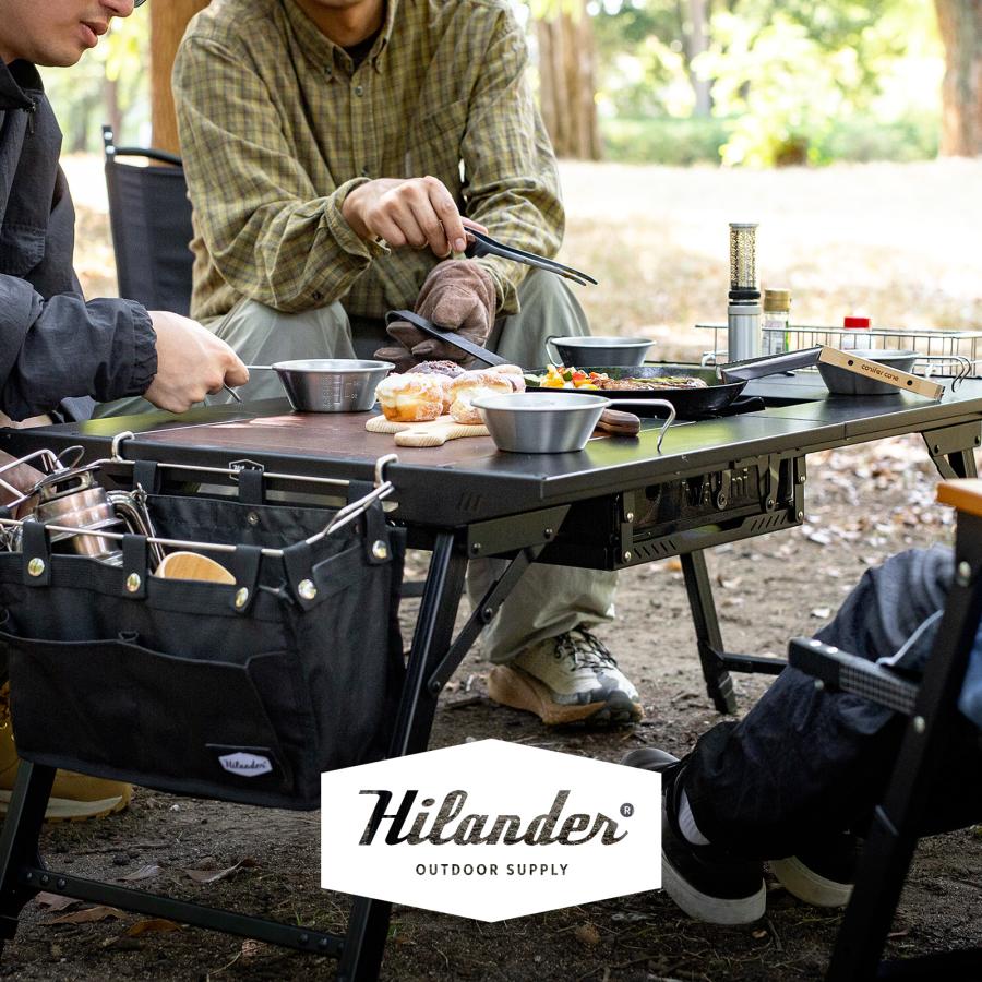 Hilander ハイランダー　LIT TABLE WIDE＋水切りバスケット付 Hilander（ハイランダー） アウトドアテーブル 9月下旬発送LIT TABLE