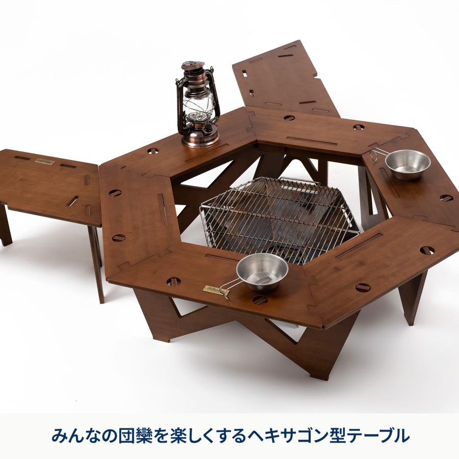 Hilander(ハイランダー) ヘキサゴンテーブル DAN アウトドアテーブル Hilander（ハイランダー） アウトドアテーブル ヘキサゴンテーブル