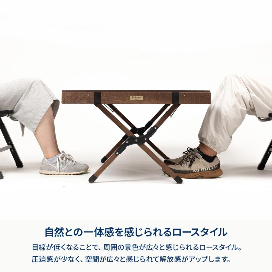 Hilander（ハイランダー） アウトドアテーブル ウッドロールトップ
