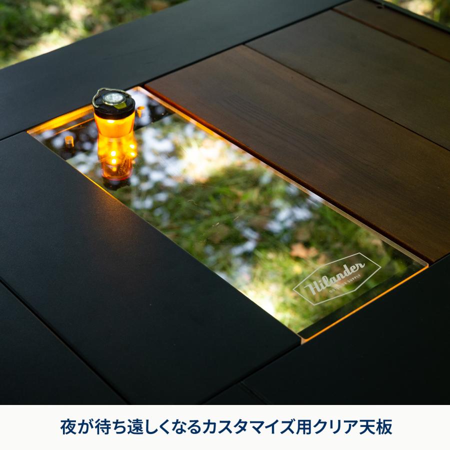 Hilander（ハイランダー） アウトドアテーブル CLEAR TOP PLATE クリア