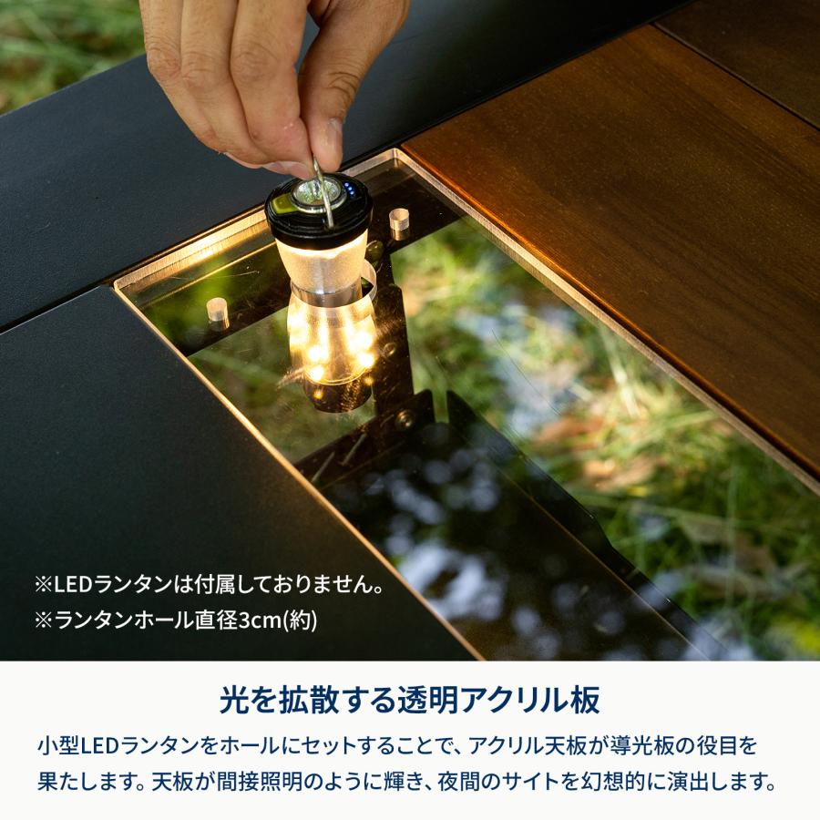 Hilander（ハイランダー） アウトドアテーブル CLEAR TOP PLATE クリア