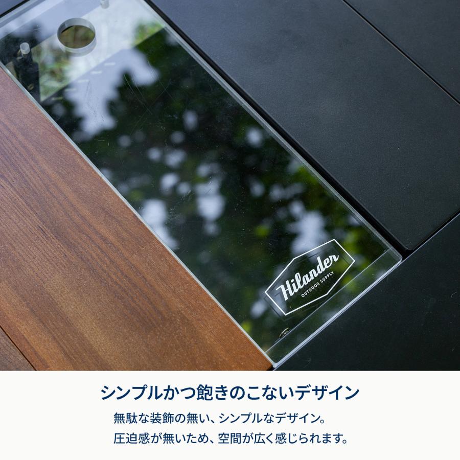 Hilander（ハイランダー） アウトドアテーブル CLEAR TOP PLATE クリア