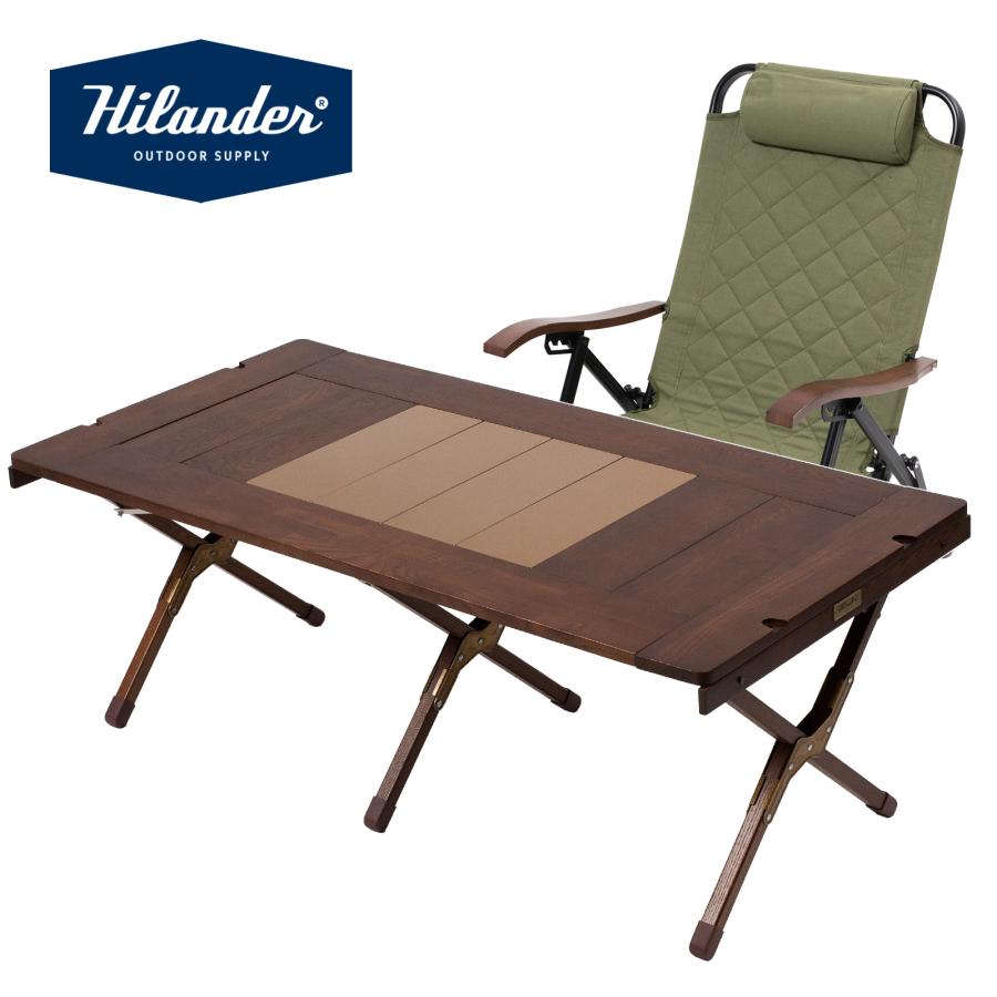Hilander ハイランダー折りたたみアウトドアテーブル　120 バッグ付 Hilander（ハイランダー） アウトドアテーブル お得なセット シェフ
