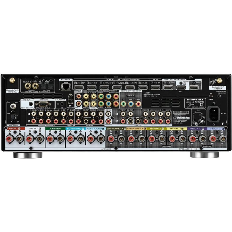 マランツ Avケーブル Marantz Marantz Avレシーバー Avレシーバー Sr6015 8k対応 9chフルディスクリートパワーアンプ Heosテクノロジー搭載 ブラック ハイライフ