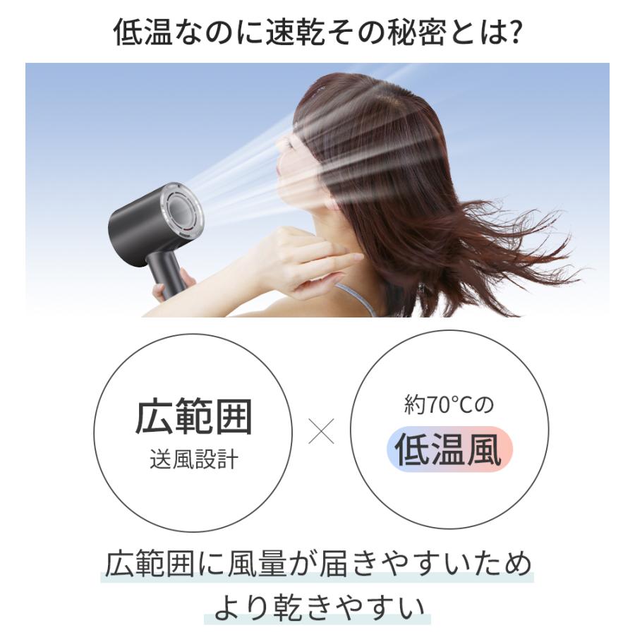 ドライヤー ヘアドライヤー 大風量 速乾 6億マイナスイオン 軽量 高速