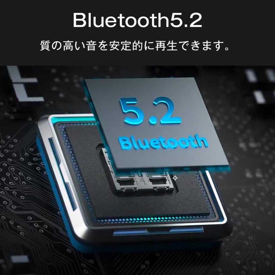 「Bluetooth5.2 ENCノイズキャンセリンク」ワイヤレスイヤホン bluetooth マイク付き ブルートゥース  高音質 IPX7防水 軽型 最大連続使用6H 左右分離型｜hillnup｜06