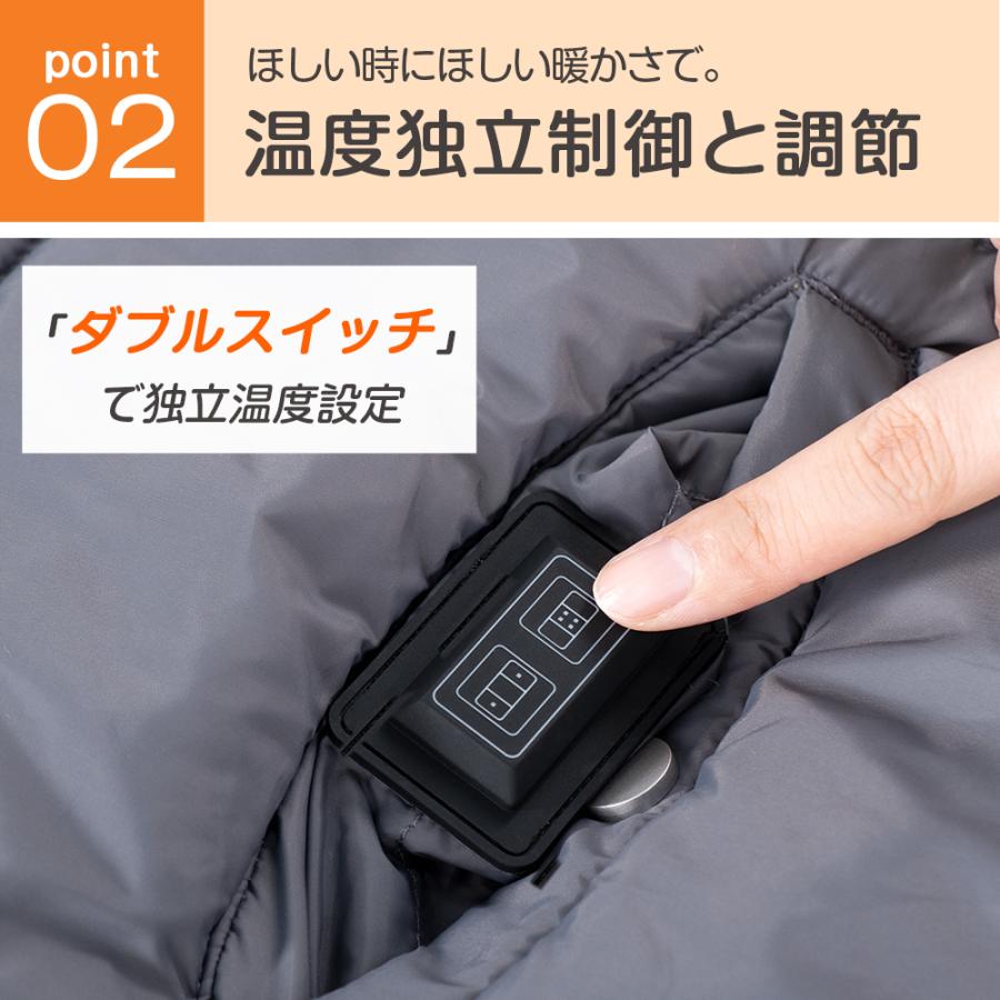 RAVAcoco 電気毛布 モバイルバッテリー付き 掛け着る両用 RAVAcoco 電気毛布 モバイルバッテリー付き 掛け着る両用