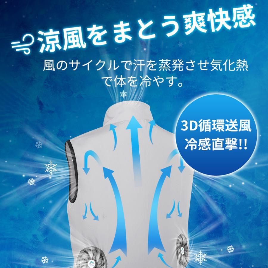 TAKUYO ＼-15℃体感温度／ 空調ウェア 9枚羽強力ファン 2000mAh容量