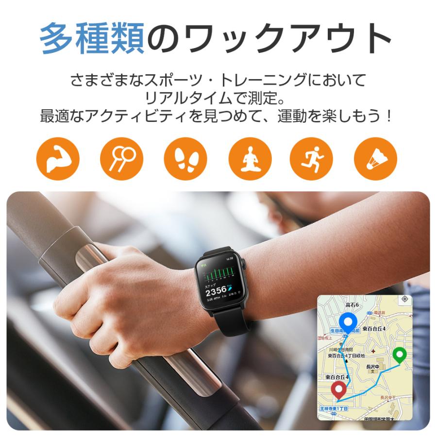 【最新版 】レディース腕時計24時間体温管理 スマートウォッチ Bluetooth通話 音楽再生 血中酸素度 アプリ着信通知 血圧 心拍数 録音機能  iPhone Android対応｜hillnup｜16