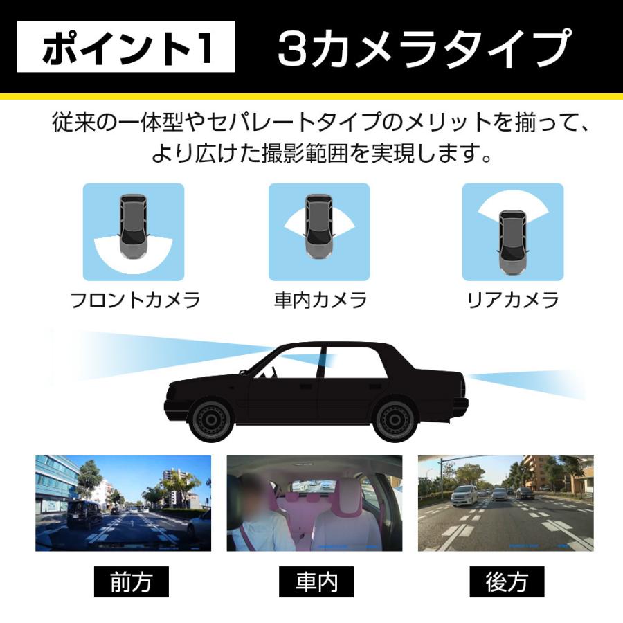 ドライブレコーダー 3カメラ同時録画 170度超広角 4.0インチ ドライブレコーダー 3カメラ同時録画 170度超広角 4.0インチ