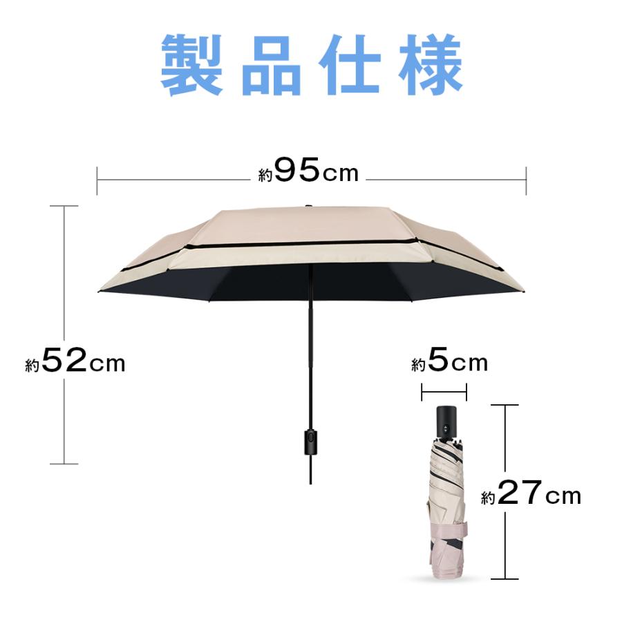 VeraVera 折りたたみ傘 日傘 晴雨兼用 6本骨 UVカット率99.9% 紫外線