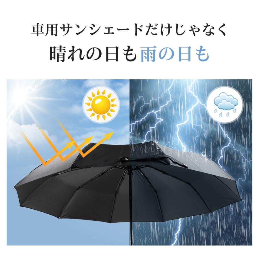 サンシェード 車用 傘式 折りたたみ傘 6層加工 10本骨 日よけ サンシェード 車用 傘式 折りたたみ傘 6層加工 10本骨 日よけ