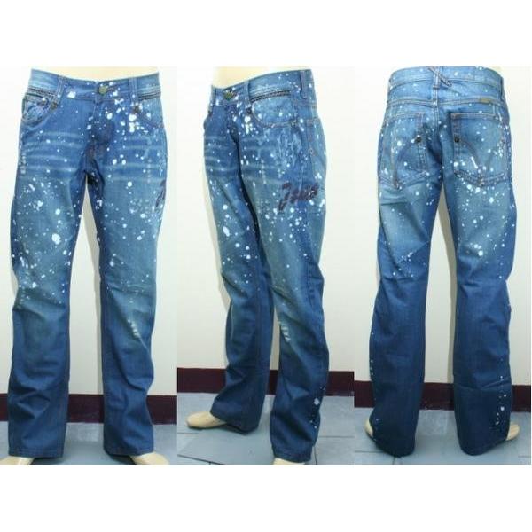 すぐったレディース福袋 Dj 7133 ペインティングストレートデニムジーンズメンズ レディース ジーンズ デニム サイズ M