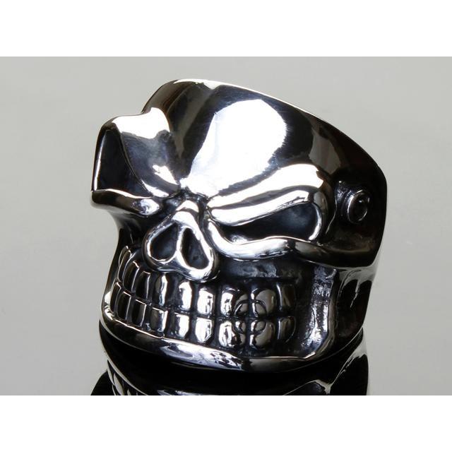 楽天カード分割 Rg Sg001 Silver925パンチャースリックスカルシルバーリングドクロ髑髏ガイコツ骸骨 指輪 あす楽 メンズ レディース 指輪 サイズ 27号 Power E Ru