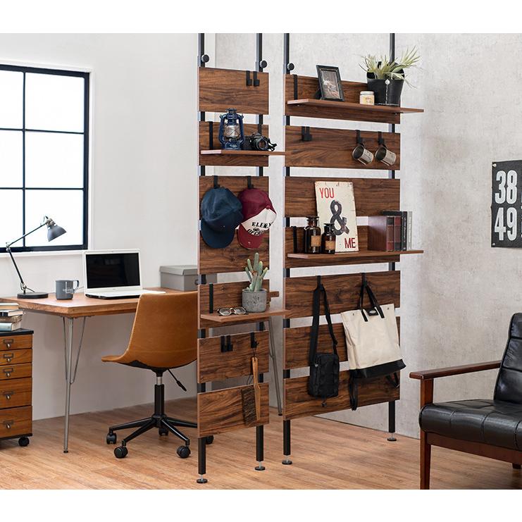 ☆ダブル突っ張りハンガーラック簡単組立, カスタマイズ可能 棚