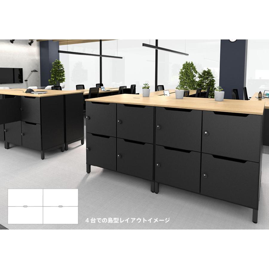 ロッカー 兼 受付カウンター レジ台 応接テーブル 鍵付き ダイヤル錠