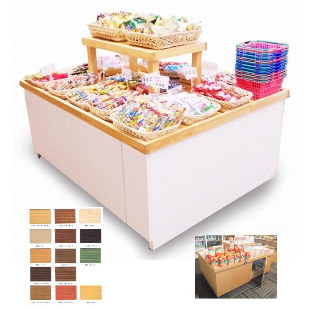 平台 ステージ 商品ディスプレイ ワゴン 販売台 木製 ディスプレー