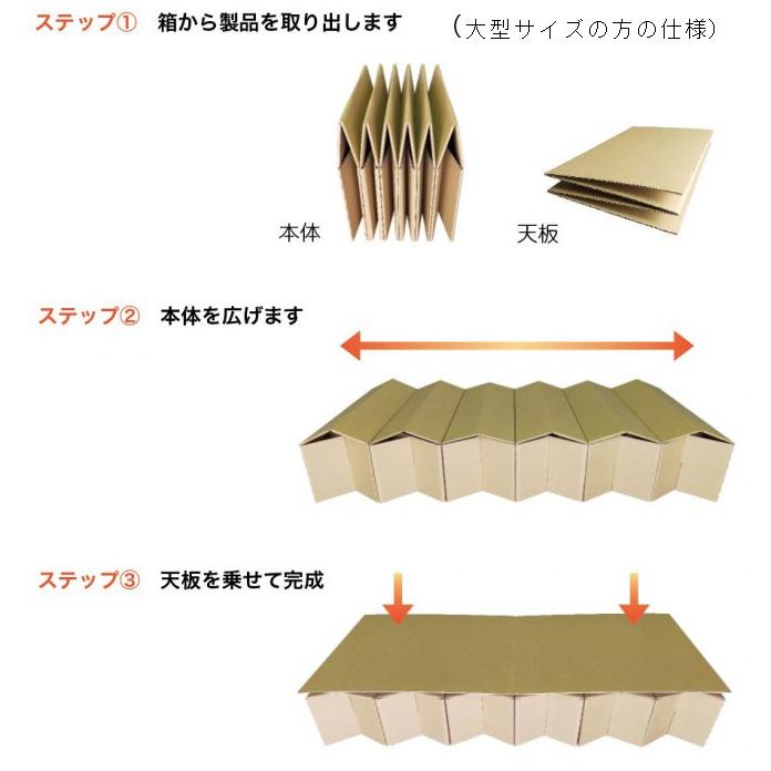 災害時 緊急 避難所 ダンボールベッド 段ボール 折りたたみ簡単 地震