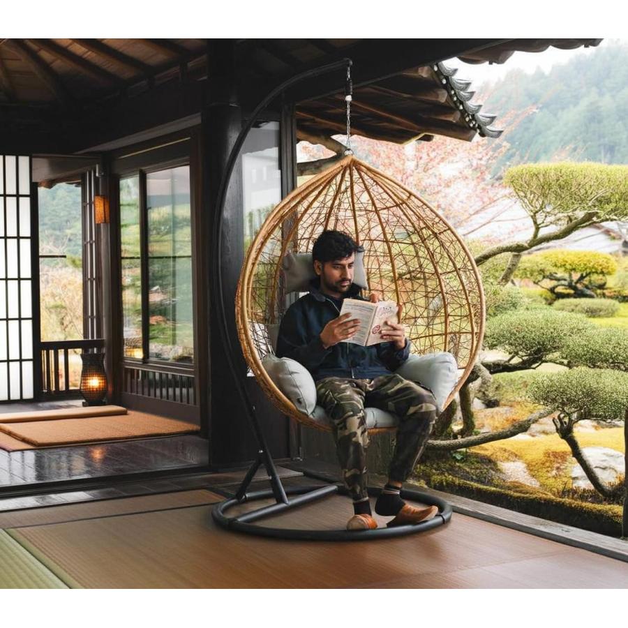 新型ハンモックチェア ハンギング リラックスチェア ブランコ型椅子