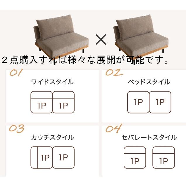 3段階リクライニングソファベッド sofa bed 脚取り外し可能 シングル1点販売｜himalaya｜04