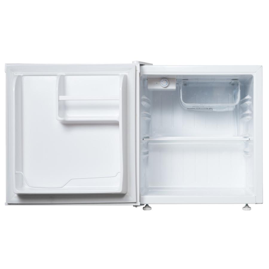 冷蔵庫 ワンドア両開き 46L 製氷トレイ付き 仕切り板取り外し