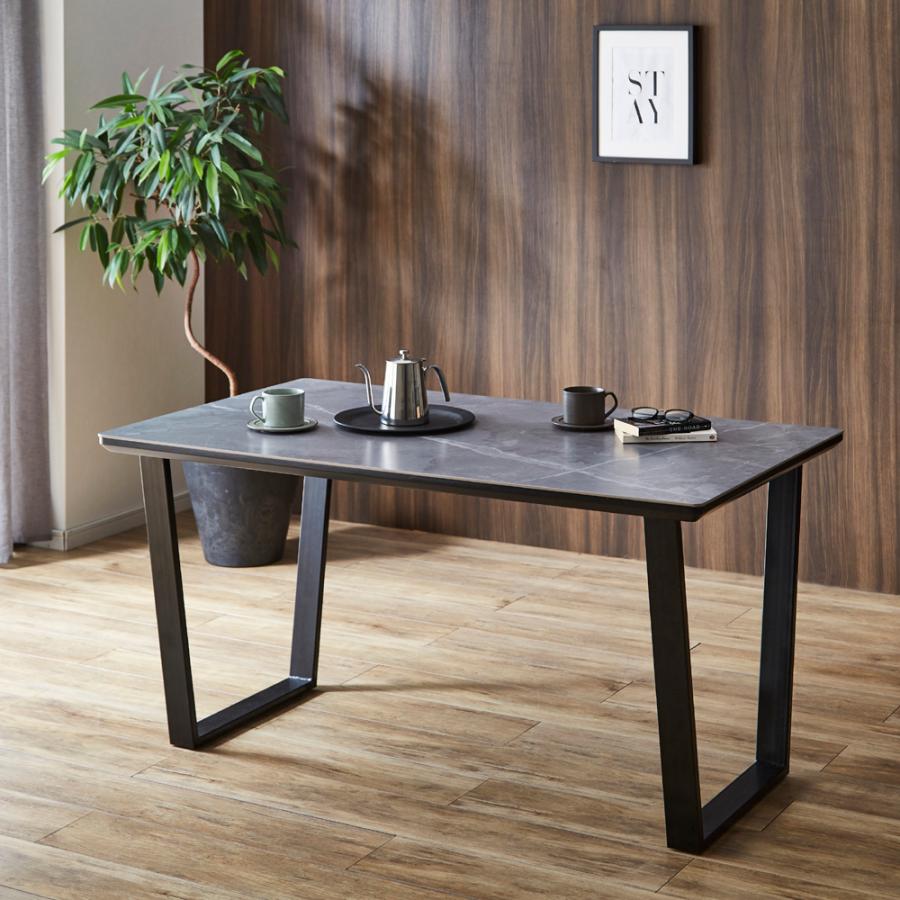 人工大理石 セラミック ダイニングテーブル モダン 高級感 140cm or  