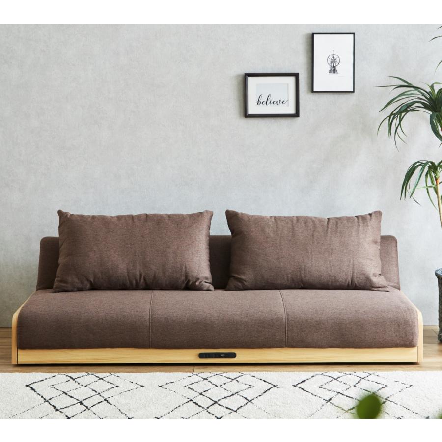 ソファベッド sofa bed リクライニング機能付き 3段階 シングルベッド