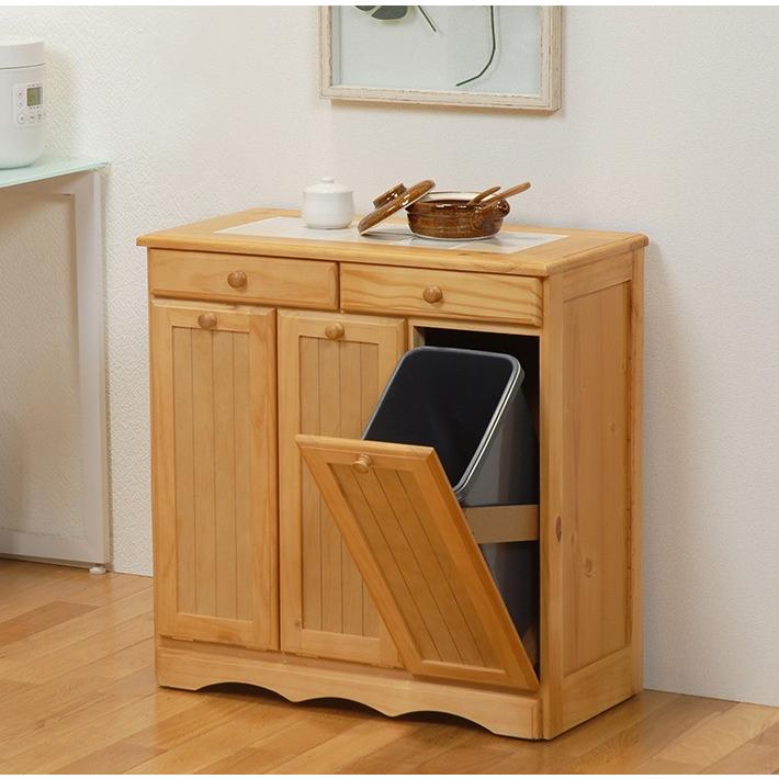 送料無料/アウトレット/新品★カントリー調★分別ダストボックス（2分別） ダストボックス ゴミ箱分別 カントリー調 完成品 : ヒマラヤネット 総