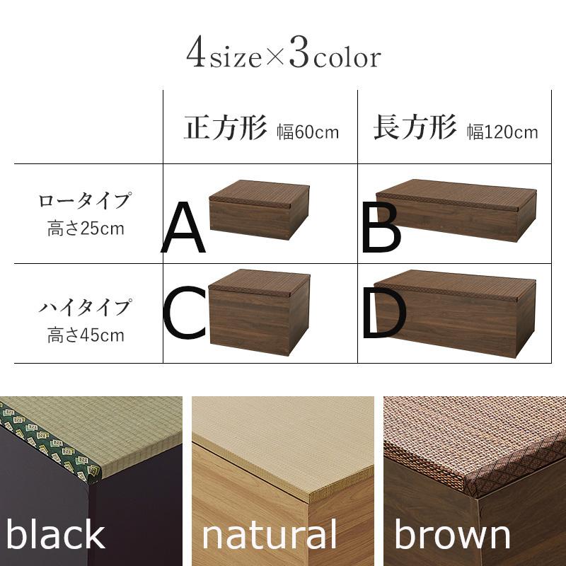 小上がり ユニット畳 収納ベンチ タタミ たたみ 井草 い草 イ草 掘りご
