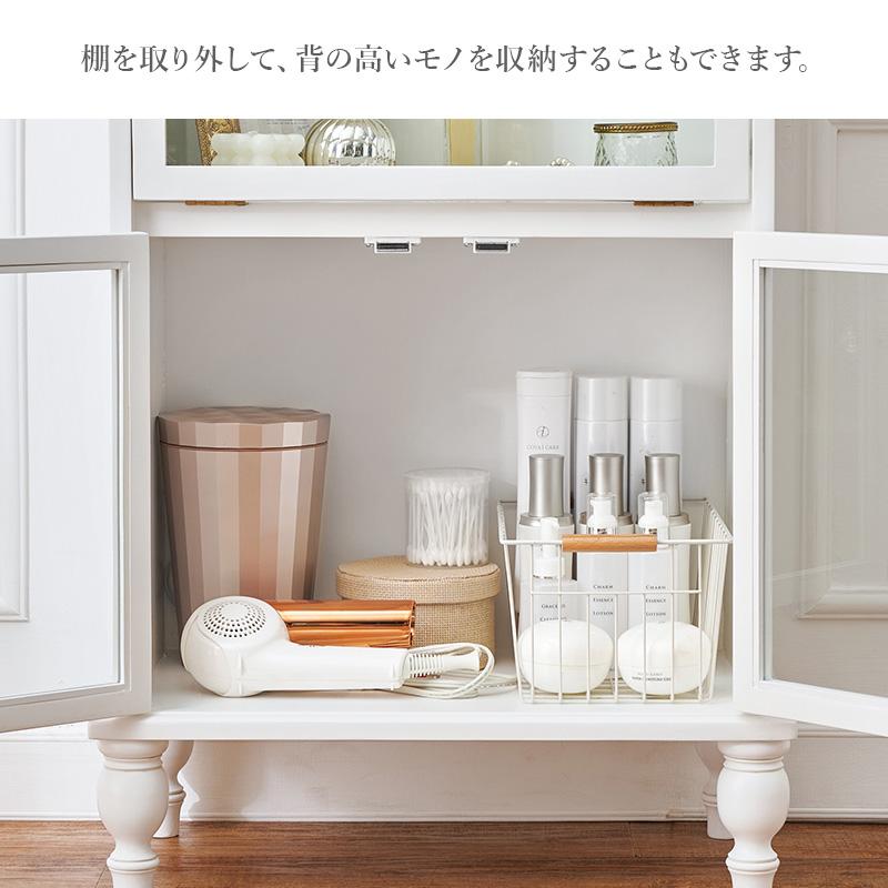ガラスショーケース ホワイト キャビネット チェスト コレクション